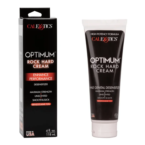 Optimum Rock Hard Cream Unscented Cooling Lubricant Sex Enhancer Lube 4oz