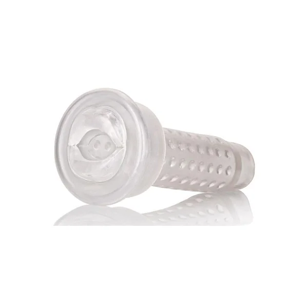 Optimum Series Stroker Pump Sleeve Masturbator – Mouth – Clear