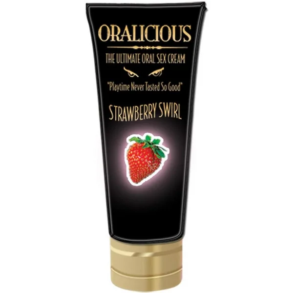 Oralicious Ultimate Oral Sex Cream 2oz - Strawberry Swirl