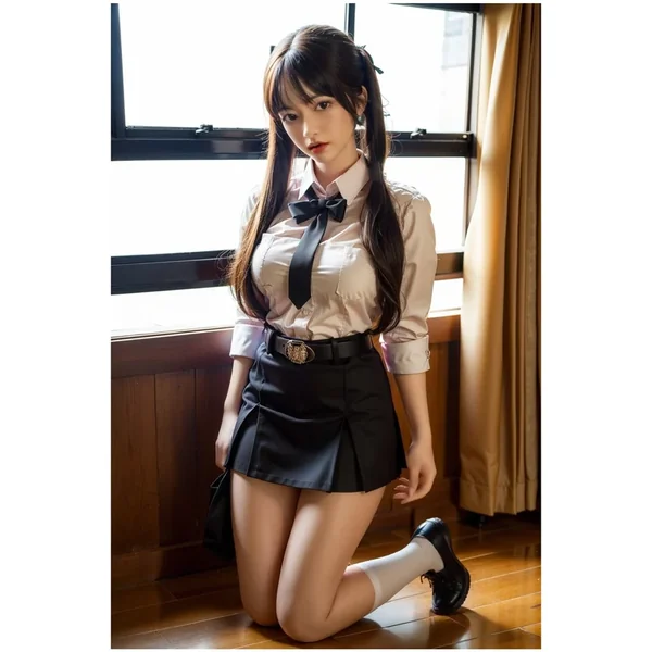 Orange In – Coralee 158cm/5ft 2 Medium Breast Movable Jaw Silicone Head Sex Doll (In Stock US)