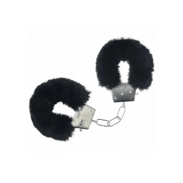 Ouch! Classic Fluffy Handcuffs – Black