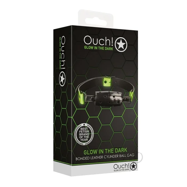 Ouch! Cylinder Gag Glow in the Dark - Green