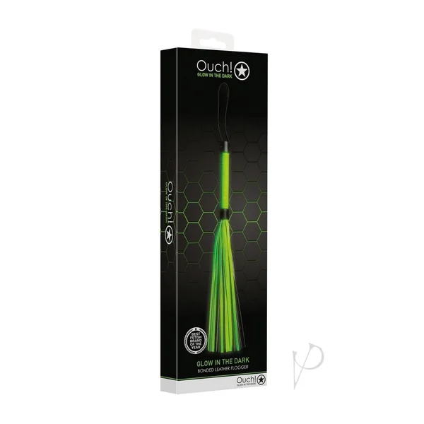 Ouch! Flogger Glow in the Dark - Green