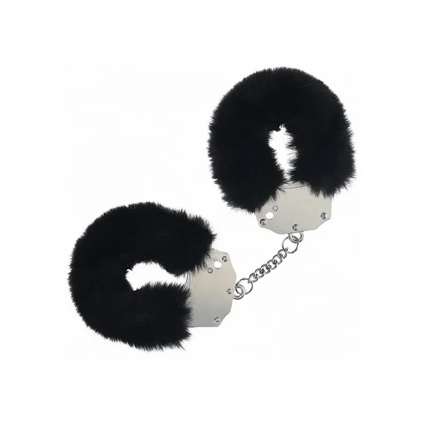 Ouch! Heavy-Duty Fluffy Handcuffs – Black