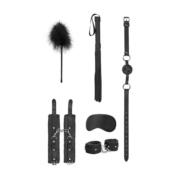 Ouch! Kits Beginners Bondage Kit 6pc – Black