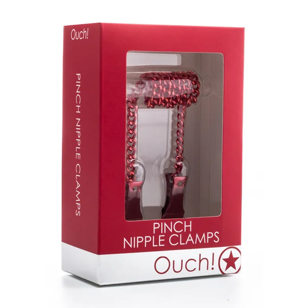Ouch Pinch Nipple Clamps Red