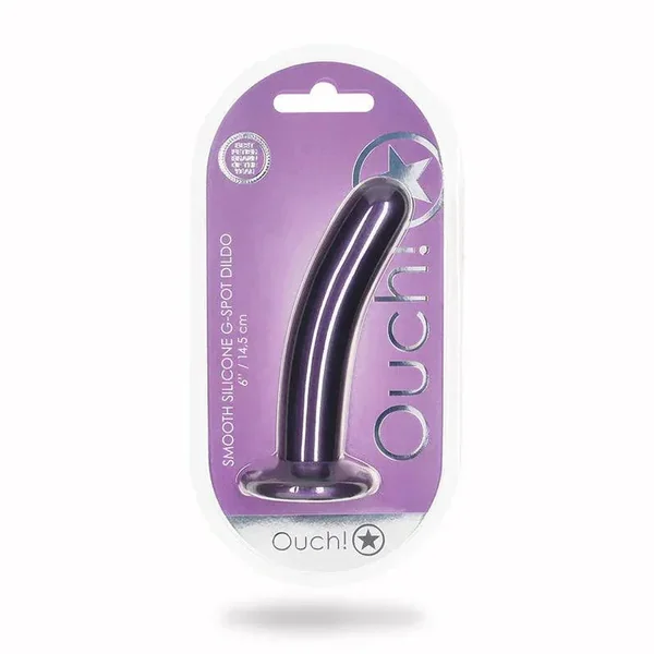 Ouch! Smooth G-Spot Silicone Dildo 6in