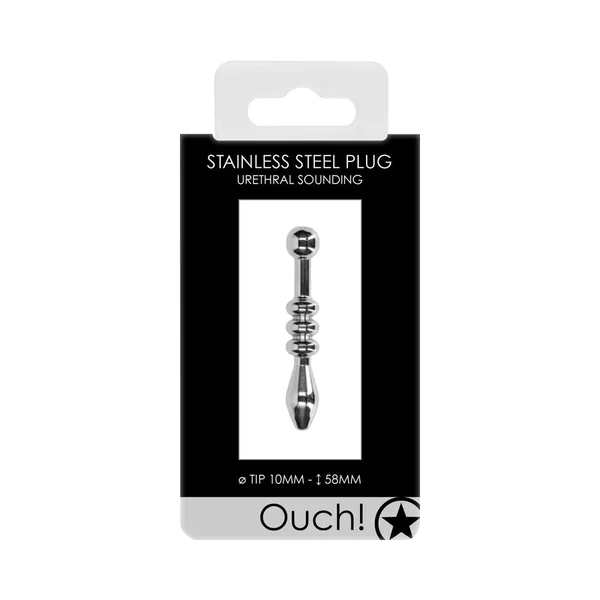 Ouch! Urethral Sounding Stainless Steel Plug 10mm