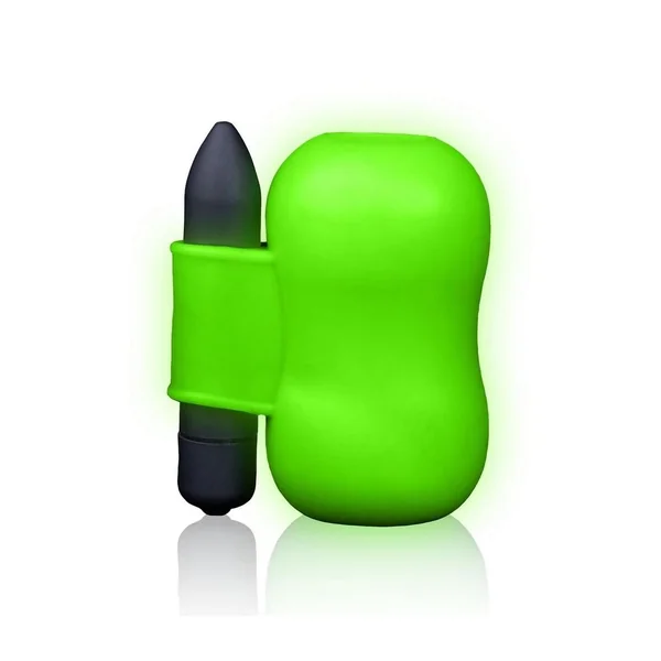 Ouch Vibrating Masturbator Glow in the Dark – Green