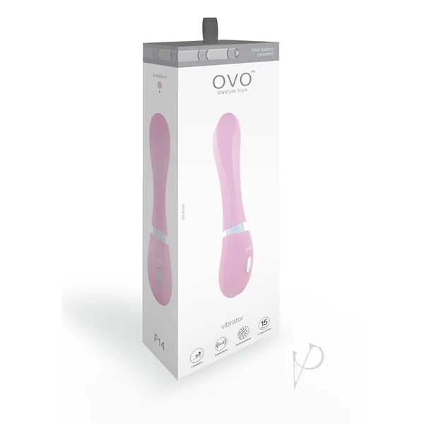 Ovo F14 Silicone Vibrator Waterproof Pink