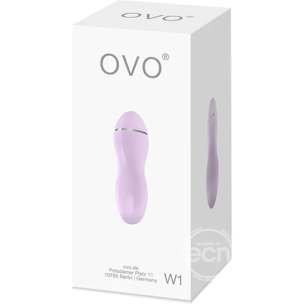 Ovo W1 Silicone Bullet Waterproof Rose And Chrome
