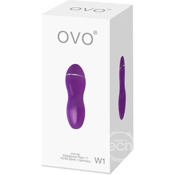 Ovo W1 Silicone Bullet Waterproof Violet And Chrome