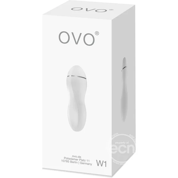 Ovo W1 Silicone Bullet Waterproof White And Chrome