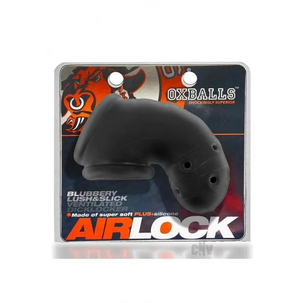 Oxballs Airlock Air-lite Vented Chastity Black Ice