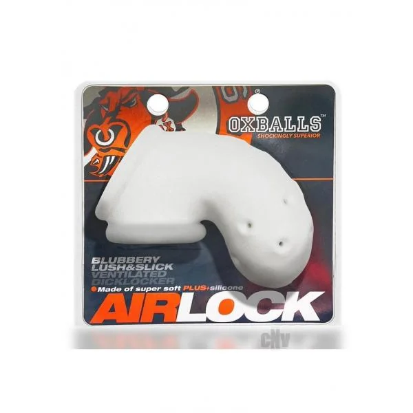 Oxballs Airlock Air-lite Vented Chastity White Ice