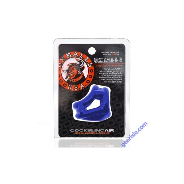Oxballs Cocksling Air Sling Flextpr Pool Blue Cock Ring Ballstretcher