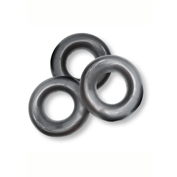 Oxballs Fat Willy Jumbo Cock Ring (3 pack) – Steel