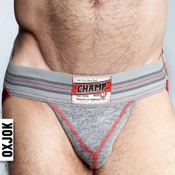 Oxballs Ox Jok Champ Jock Strap Grey Heather