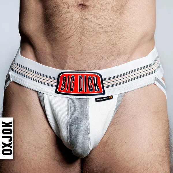 Oxballs Oxjok Bulger Pumper-Sack Slider Jock White Snow S