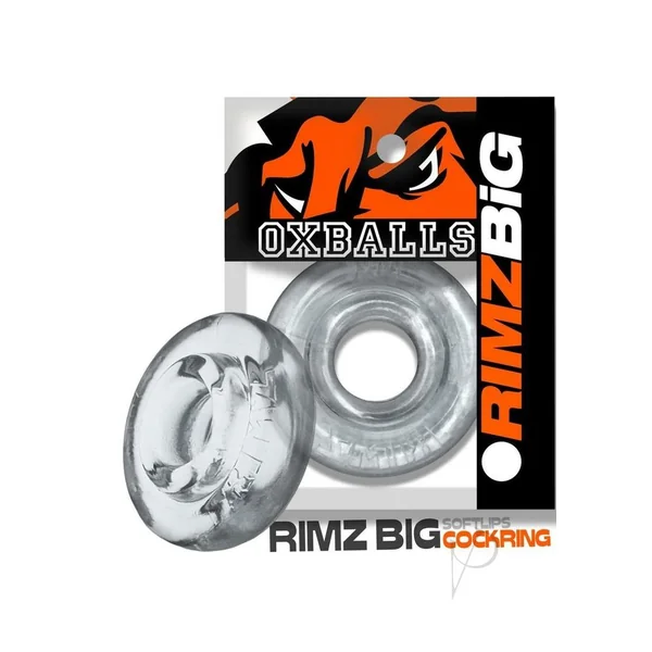Oxballs Rimz Big Single Cock Ring - Clear