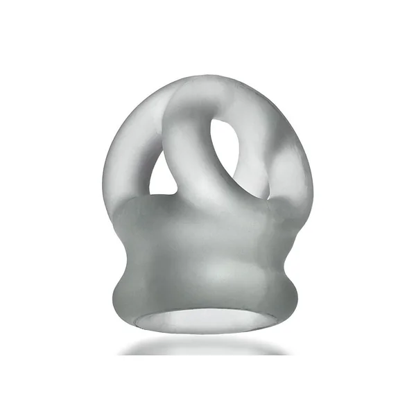 Oxballs Tri-Squeeze Silicone 3-Ring Ball Stretching Sling – Clear Ice