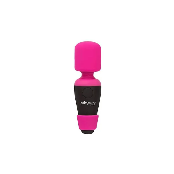 PalmPower - Pocket Rechargeable Mini Massage Wand - Pink/Black