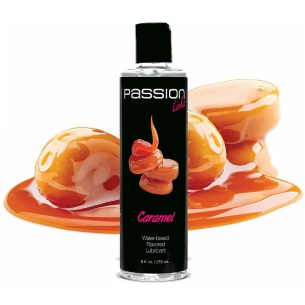 Passion Licks Caramel Water Based Flavored Lubricant – 8 oz