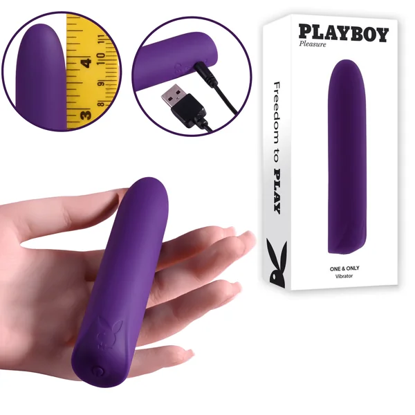 Pb One And Only Flexible Silicone Bullet Vibrator With Intense Vibration Purple