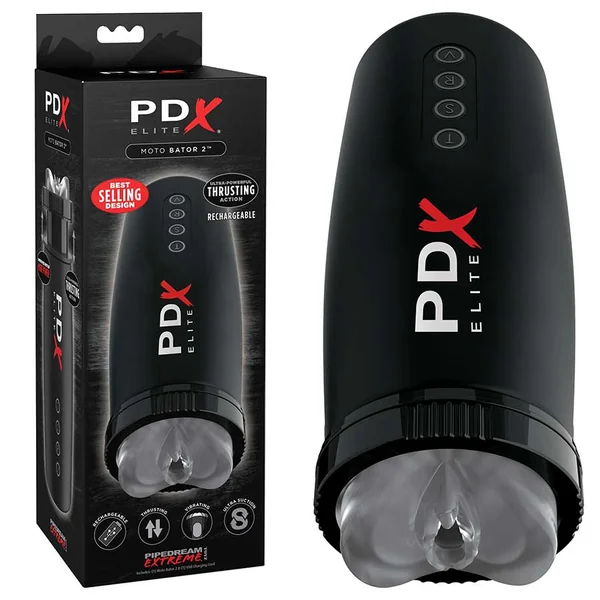 PDX Elite Motorbator 2 Vibrating & Thrusting Stroker by Pipedream Products