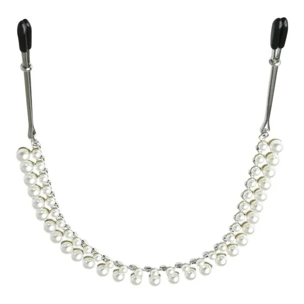 Pearl Chain Tweezer Style Nipple Clamps