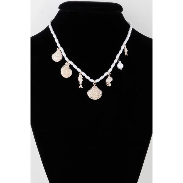 Pearled Under The Sea Charm Necklace