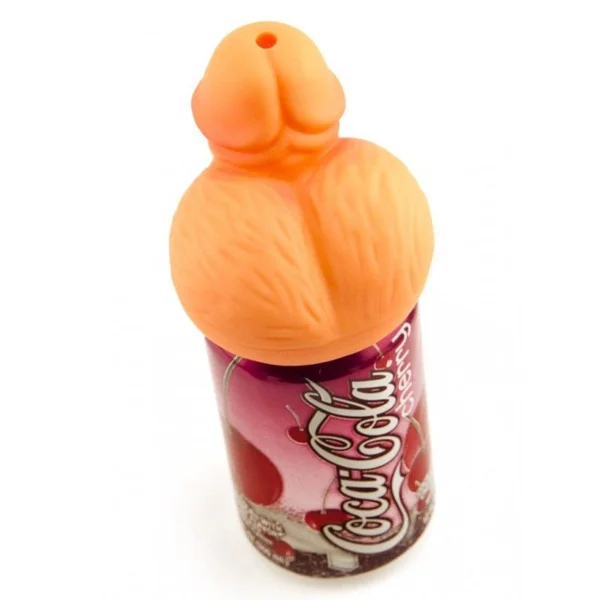 Pecker Beer Can Topper Funny Adult Party Drinking Accessory