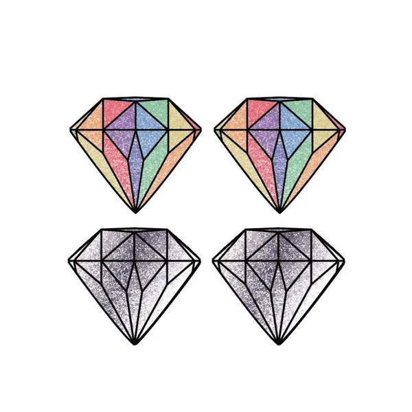 Peekaboos Diamonds Pasties – Rainbow