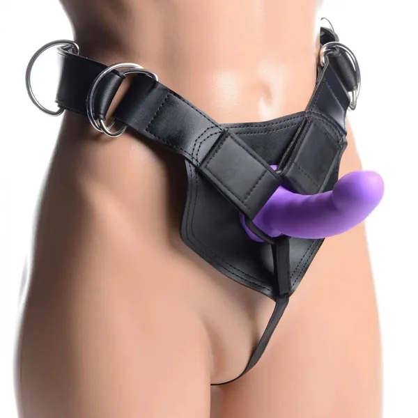 Pegging Kit - Flaunt Strap-On with Purple Silicone Dildo