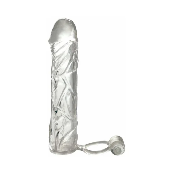 Penis Enhancers: Fantasy X-Tensions Vibrating Super Sleeve – Clear