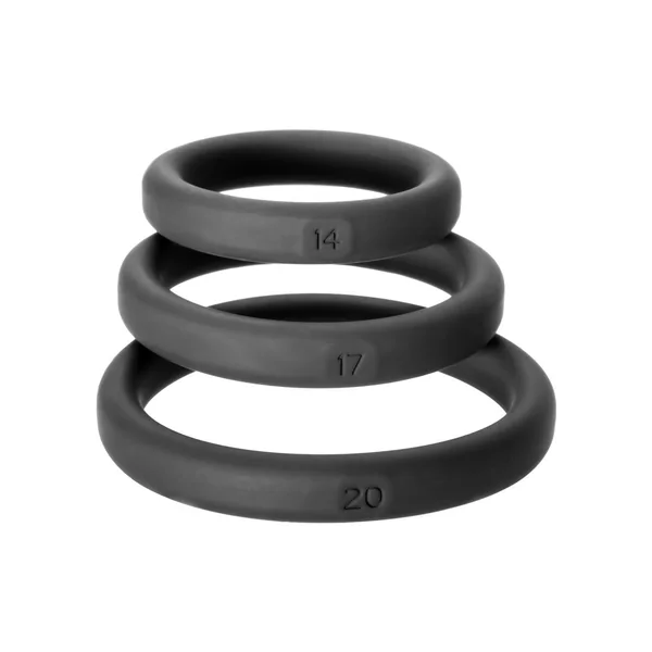 Perfect Fit Xact-Fit Premium Silicone Ring Set Assorted Sizes 3 Rings Per Set