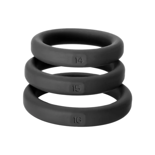 Perfect Fit Xact-Fit Premium Silicone Ring Set Small To Medium 3 Rings Per Set