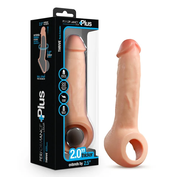 Performance Plus Thrive 2.5 inches Silicone Penis Xtender Beige