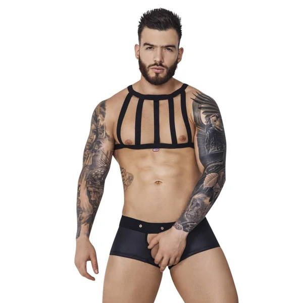 PIK 1086 Hard Harness Jockstrap Color Black