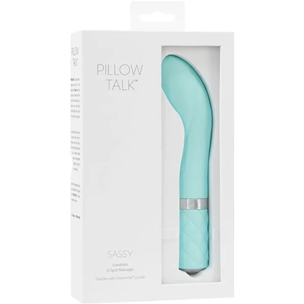 Pillow Talk Sassy G-spot Massager Teal