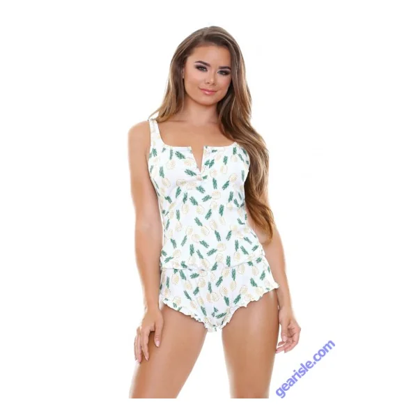 Pineapple Express Ruffled Romper Sleep S168