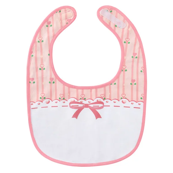 Pink Floral Babydoll Bib