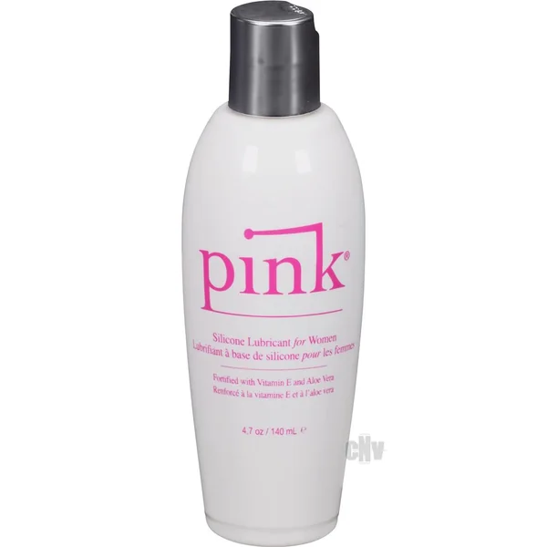 Pink Silicone Lube - 4.7 oz Flip Top Bottle