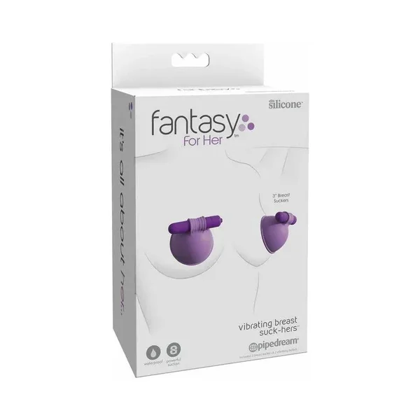Pipedream Fantasy For Her Silicone Vibrating Breast Suck-Hers