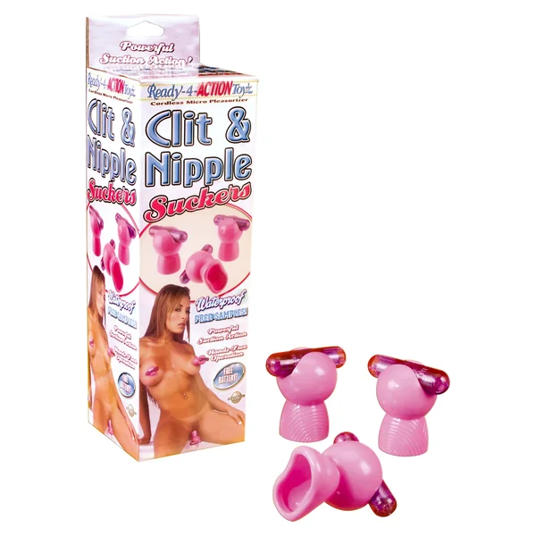 Pipedream Fetish Fantasy Nipple & Clit Sucker Set Pink