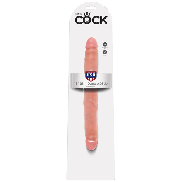 Pipedream King Cock 12″ Slim Double Dildo Flesh