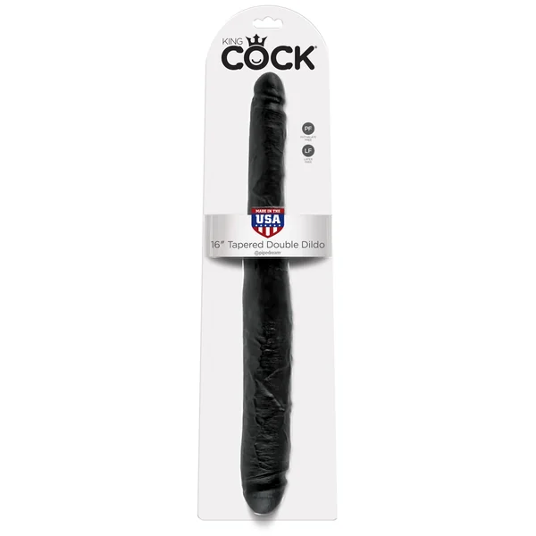 Pipedream King Cock 16″ Tapered Double Dildo Black