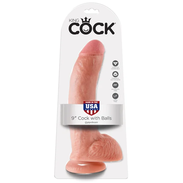 Pipedream King Cock 9″ Cock With Balls Flesh