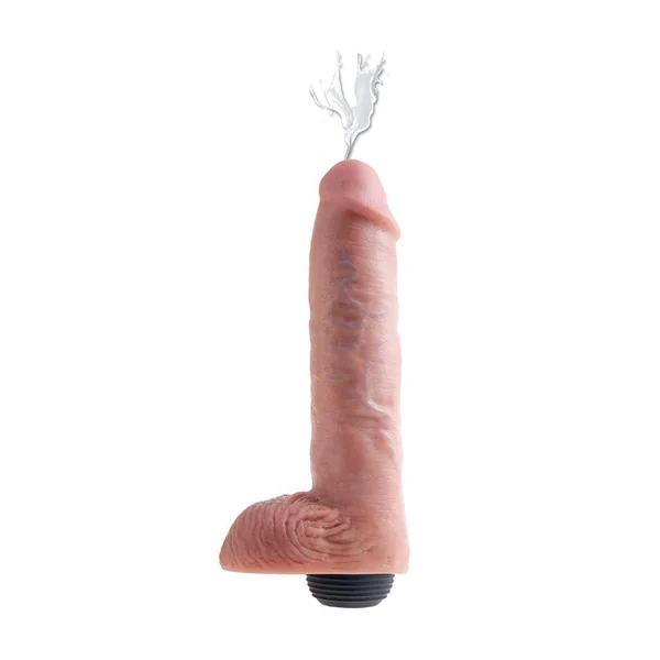 Pipedream - King Cock - Squirting Realistic Cock with Balls - 11 inch - Beige