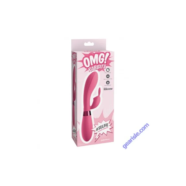 Pipedream Omg! Rabbits #Selfie Silicone Vibrator Clitoral Rabbit Vibe